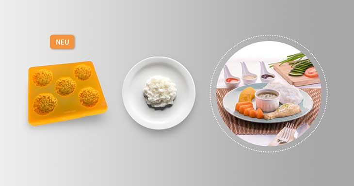 Pürierte, passierte Kost in Form